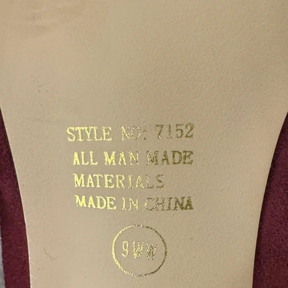 Annie Wine Red Faux Fur Trim Mules - Picture 9 of 9